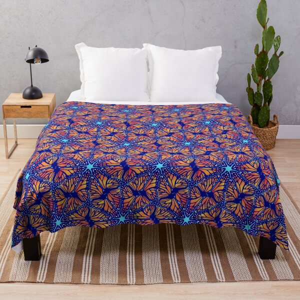 Artikelvorschau, Monarchfalter Tessellation - hellblauer Hintergrund entworfen und verkauft von jeanneius.