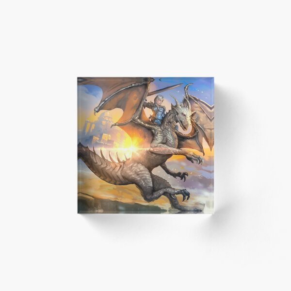 Dragon War Cover Print Acrylic Block