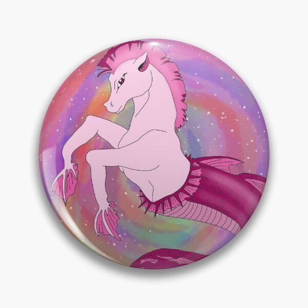 Item preview, Rainbow Mermaid caballo rosa designed and sold by KatyChristoff.