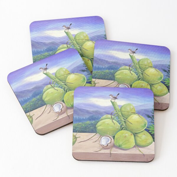 Item preview, Coconut Still Life (Blue Mountain Vireo) designed and sold by kavionart.