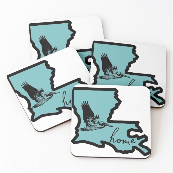 Item preview, Louisiana home state sticker with pelican designed and sold by TheWaterBirds.