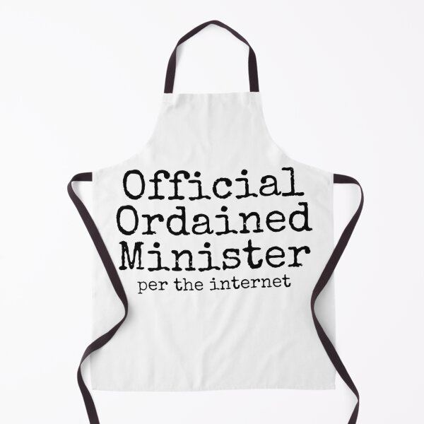 Item preview, Official Ordained Minister Per The Internet - black text designed and sold by MixedBagMerch.