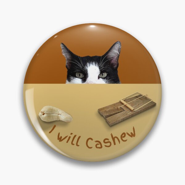 Item preview, I Will Cashew (Tuxedo Kitty) designed and sold by leBoosh-Designs.
