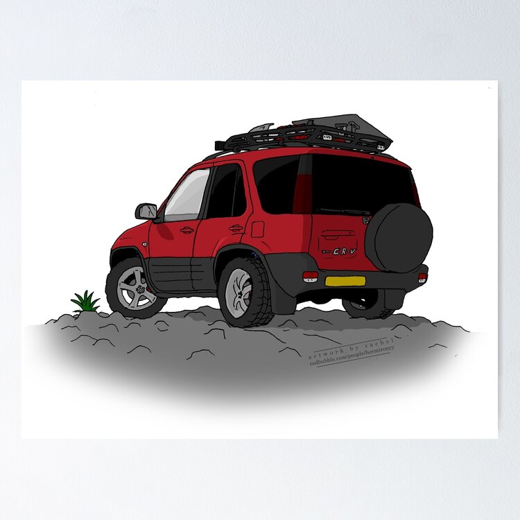 Honda CR-V Drawing Sticker
