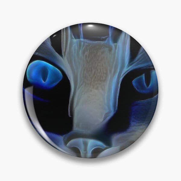 Item preview, Intense Blue Cat - Digital Art designed and sold by ittybittyowl.