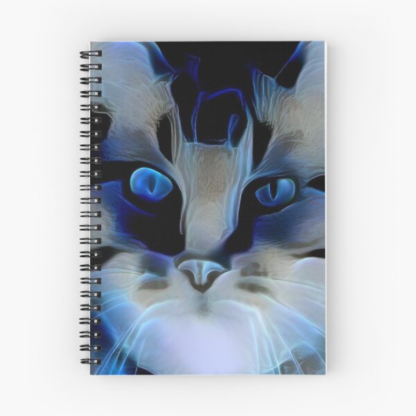Item preview, Intense Blue Cat - Digital Art designed and sold by ittybittyowl.