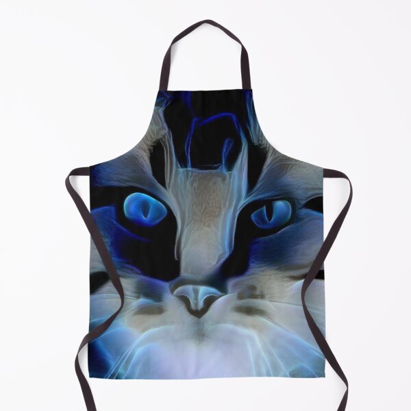 Item preview, Intense Blue Cat - Digital Art designed and sold by ittybittyowl.
