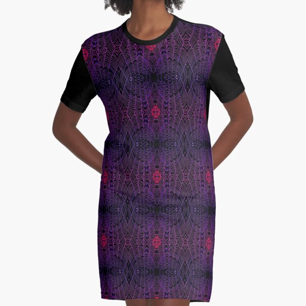 Drenched - Amethyst - Micro Graphic T-Shirt Dress