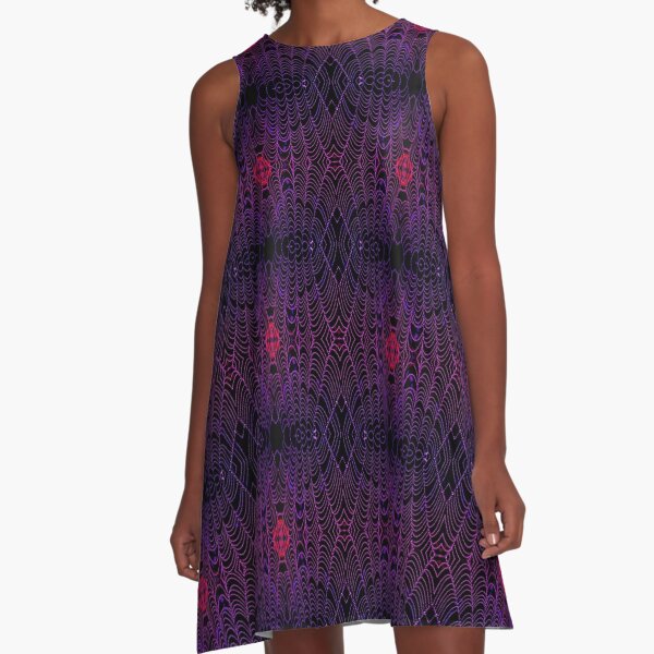 Drenched - Amethyst - Micro A-Line Dress