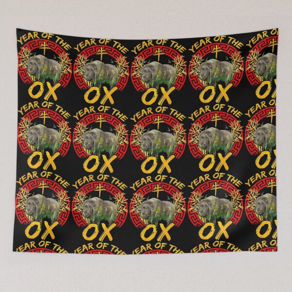 Item preview, year of the ox chinese zodiac designed and sold by PUNCH ME IN SHOP.