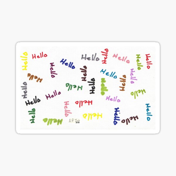 Hello Sticker