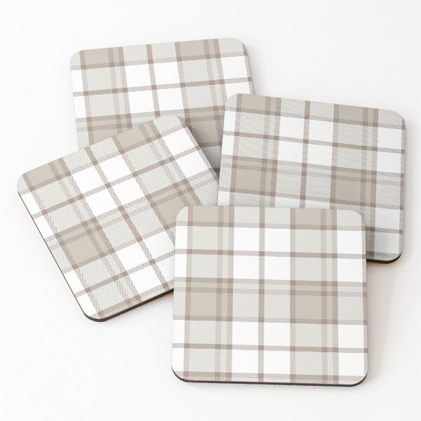 Aperçu de l'œuvre Brown Taupe Plaid Tartan Textured Pattern créée et vendue par Siu-Hong Mok.