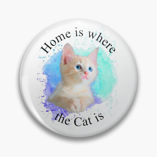 Item preview, Home is Where The Cat is, Sticker T-Shirt Laptop Water Bottle designed and sold by StickerArtwork.