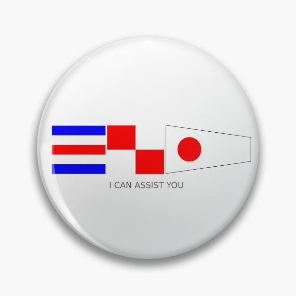 Item preview, I Can Assist You - Signal Flag Message designed and sold by YesterCool Designs.