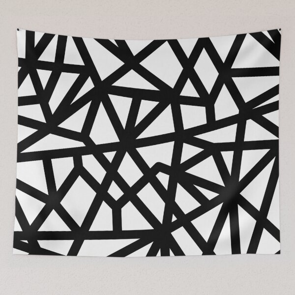 Item preview, Black Geometric Lines designed and sold by Whoopsidoodle.