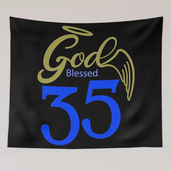 Item preview, Birthday god bless 35 years designed and sold by Astralia.