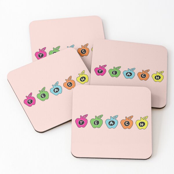 Item preview, Teach Apples - Neon designed and sold by feliciasdesigns.