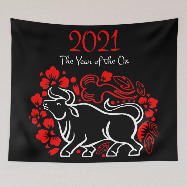 Item preview, 2021 the year of the ox chinese zodiac designed and sold by PUNCH ME IN SHOP.