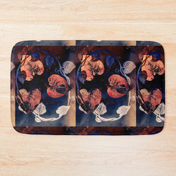 Item preview, Floral Leaves, Watercolor Print, Botanical design Pastel flowers orange blue designed and sold by ZenArt-Fern.