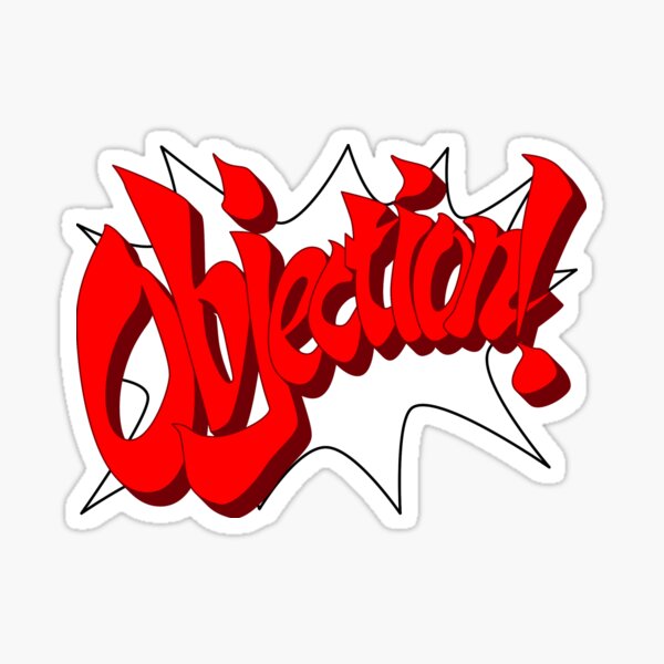 OBJECTION - Phoenix Wright Sticker