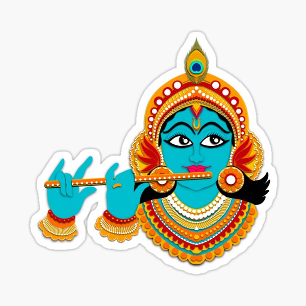 Item preview, Paper cut Krishna art designed and sold by Prita-D.