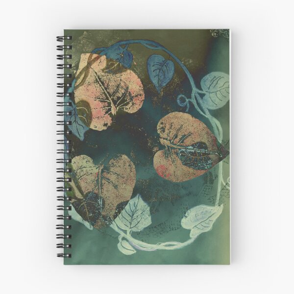 Item preview, Floral Leaves, Watercolor Print, Botanical design Pastel green blue leaf vine  designed and sold by ZenArt-Fern.