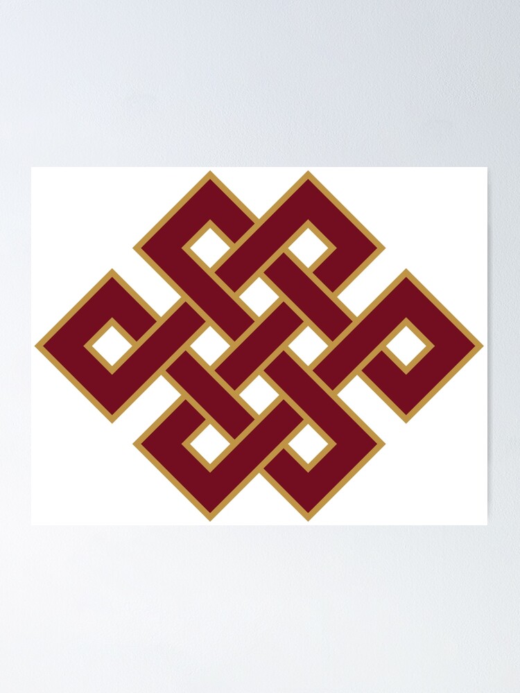 Alternate view of Buddhist Endless Knot Poster