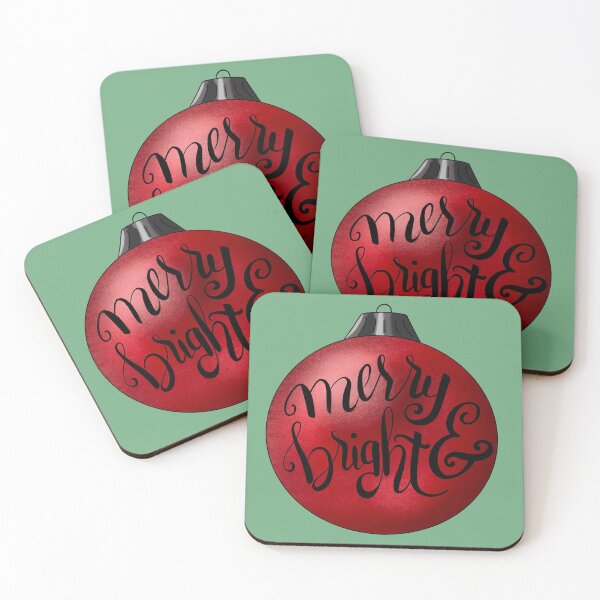Item preview, Merry & Bright Red Christmas Ornament  designed and sold by Lady-Lilac.