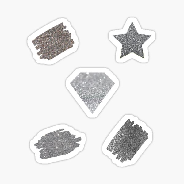 Silver Gem Stickers: Pack of 2 From 1.00 GBP