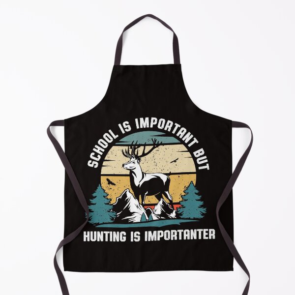 Item preview, school Is Important But Hunting Is Importanter funny education outdoor nature deer hunting lover   designed and sold by Majesticoo.