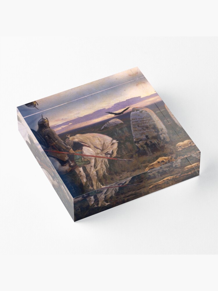 Alternate view of Viktor Mikhailovich Vasnetsov (1848–1926). Виктоp Михайлович Васнецов. Knight at the Crossroads. Acrylic Block