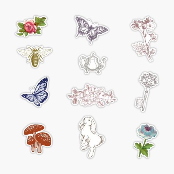 Fairycore Holo Stickers - Colorful Fairy Stickers In 5 Sizes