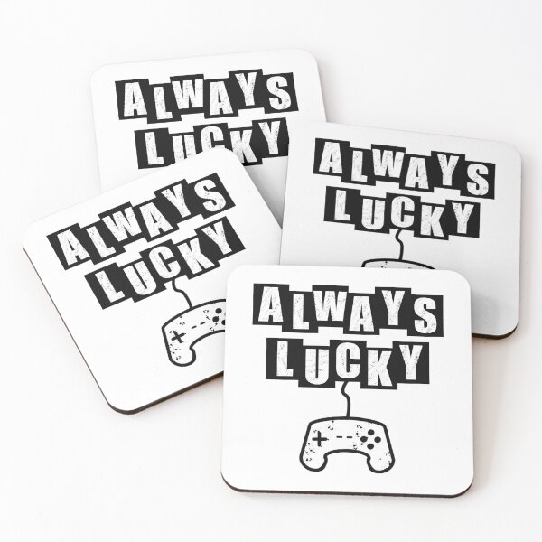 Item preview, Always Lucky Gamer - White designed and sold by BusyMonkeys.
