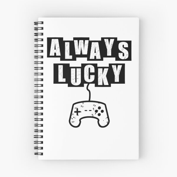 Item preview, Always Lucky Gamer - White designed and sold by BusyMonkeys.