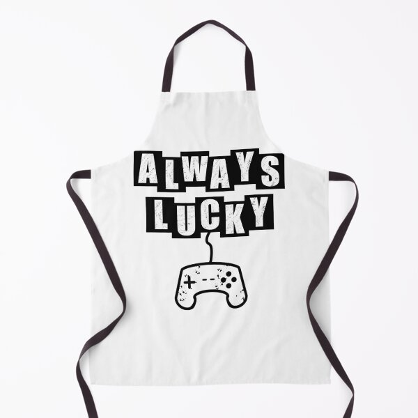 Item preview, Always Lucky Gamer - White designed and sold by BusyMonkeys.