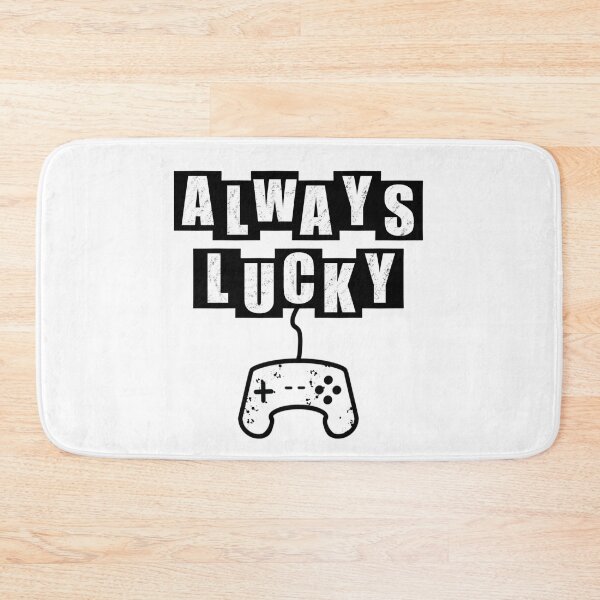Item preview, Always Lucky Gamer - White designed and sold by BusyMonkeys.