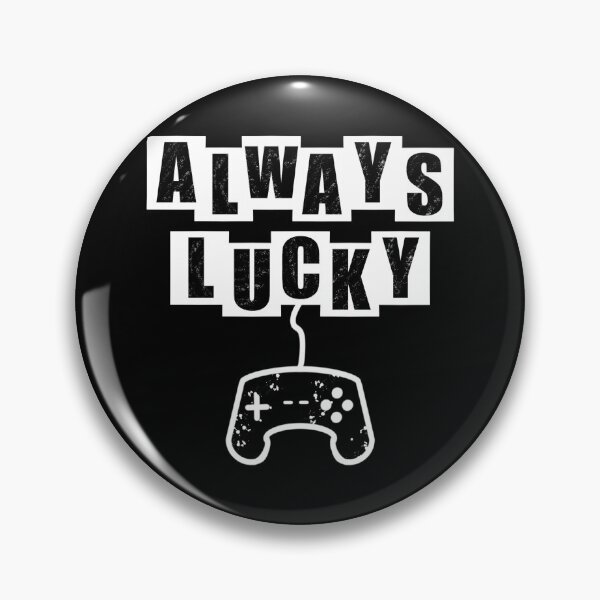 Item preview, Always Lucky Gamer - Black designed and sold by BusyMonkeys.