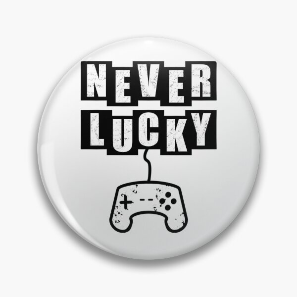 Item preview, Never Lucky Gamer - White designed and sold by BusyMonkeys.