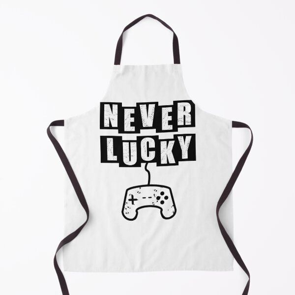 Item preview, Never Lucky Gamer - White designed and sold by BusyMonkeys.