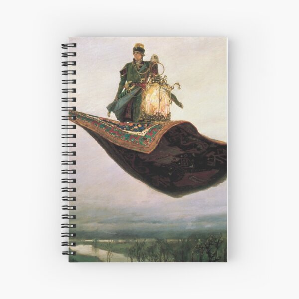 Viktor Mikhailovich Vasnetsov, Виктоp Михайлович Васнецов, Flying Carpet,   Ковёр-самолёт,  Spiral Notebook