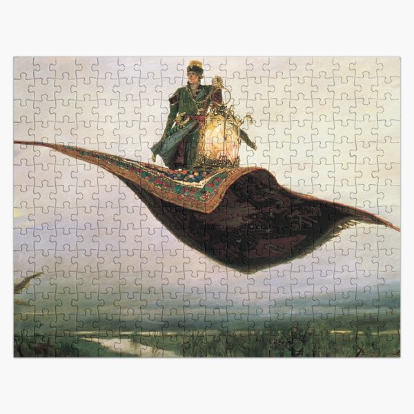 Viktor Mikhailovich Vasnetsov, Виктоp Михайлович Васнецов, Flying Carpet,   Ковёр-самолёт,  Jigsaw Puzzle
