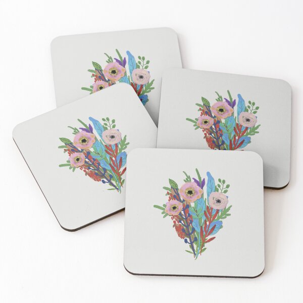 Item preview, bouquet of colorful flowers and leaves designed and sold by Pavnud.