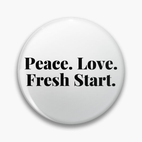 Item preview, Peace. Love. Fresh Start. Happy New Year Quote. designed and sold by That Cheeky Tee.