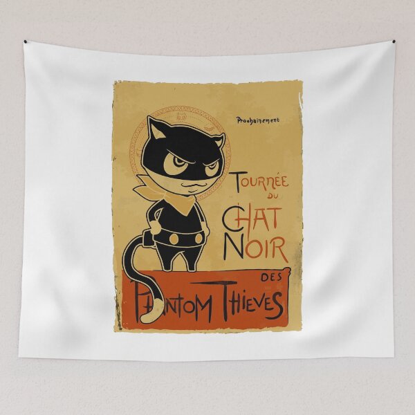 Item preview, Black Cat Morgana  Persona 5  Phantom Thieves  designed and sold by WoodTara.