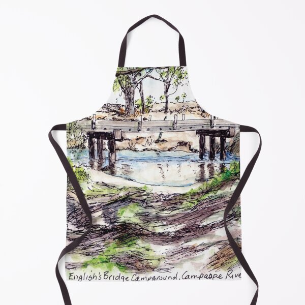 Item preview, Australian Scene - Englishs Bridge, Campaspe River, Vic, Aus. designed and sold by Anne Huth.