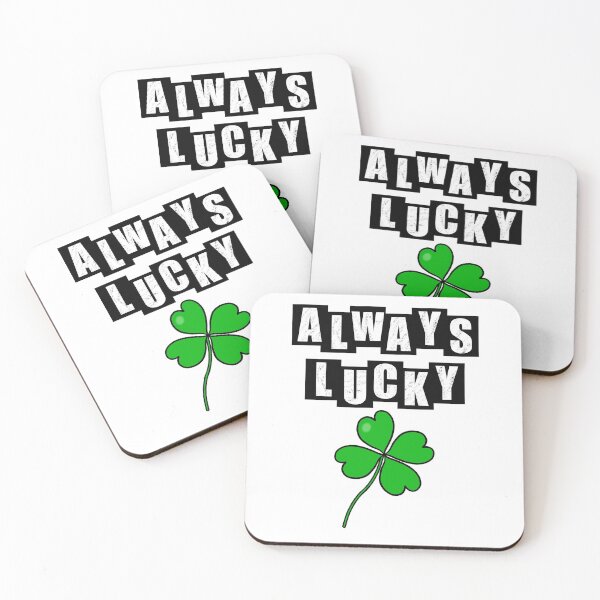 Item preview, Always Lucky Four Leaf Clover - White designed and sold by BusyMonkeys.