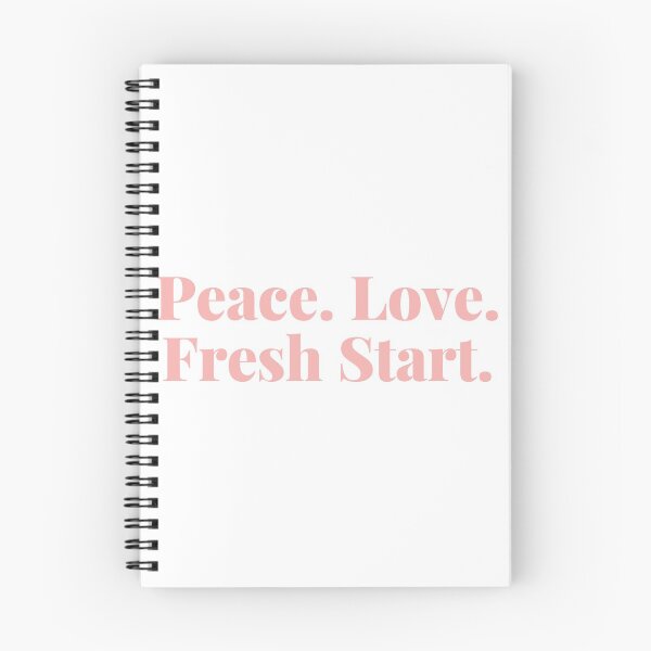 Item preview, Peace. Love. Fresh Start. Happy New Year Quote. designed and sold by That Cheeky Tee.