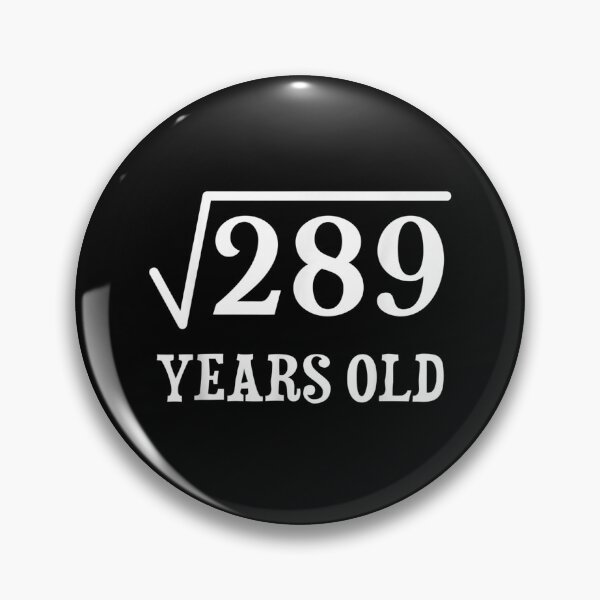 Item preview, 17 years old 17th birthday Gift Square Root of 289 designed and sold by rebeccapicker.