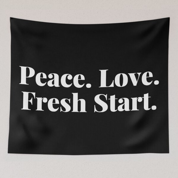 Item preview, Peace. Love. Fresh Start. Happy New Year Quote. designed and sold by That Cheeky Tee.