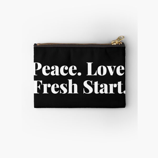 Item preview, Peace. Love. Fresh Start. Happy New Year Quote. designed and sold by That Cheeky Tee.